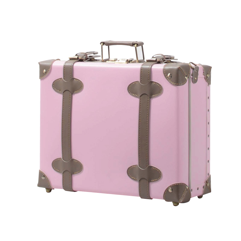 革製 スーツケース ピンク - 旅行用品